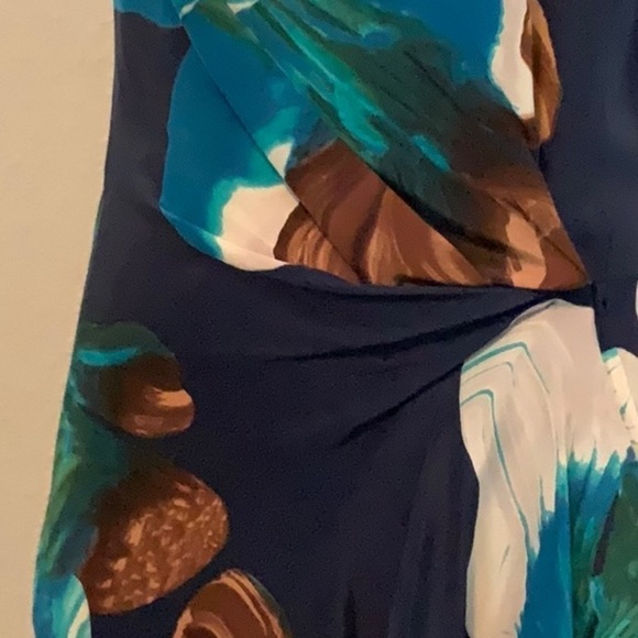 anthropologie Silk Print Dress. Spring - Picture 8 of 10
